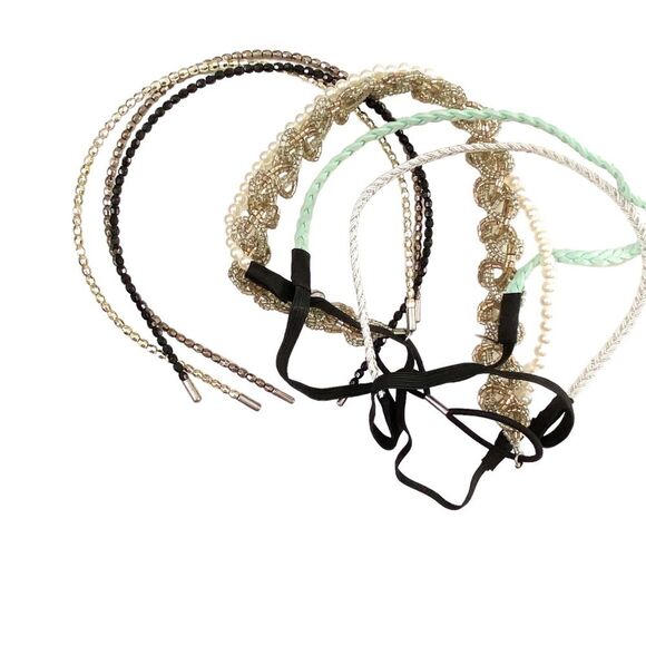 Beaded Rope Elastic Hair Bands Bundle - Picture 6 of 6